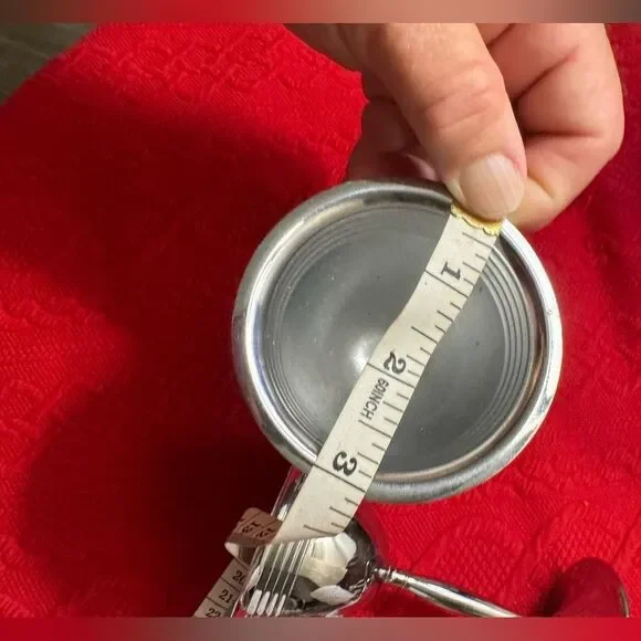 2 Vintage Chrome Goblets - Picture 3 of 6